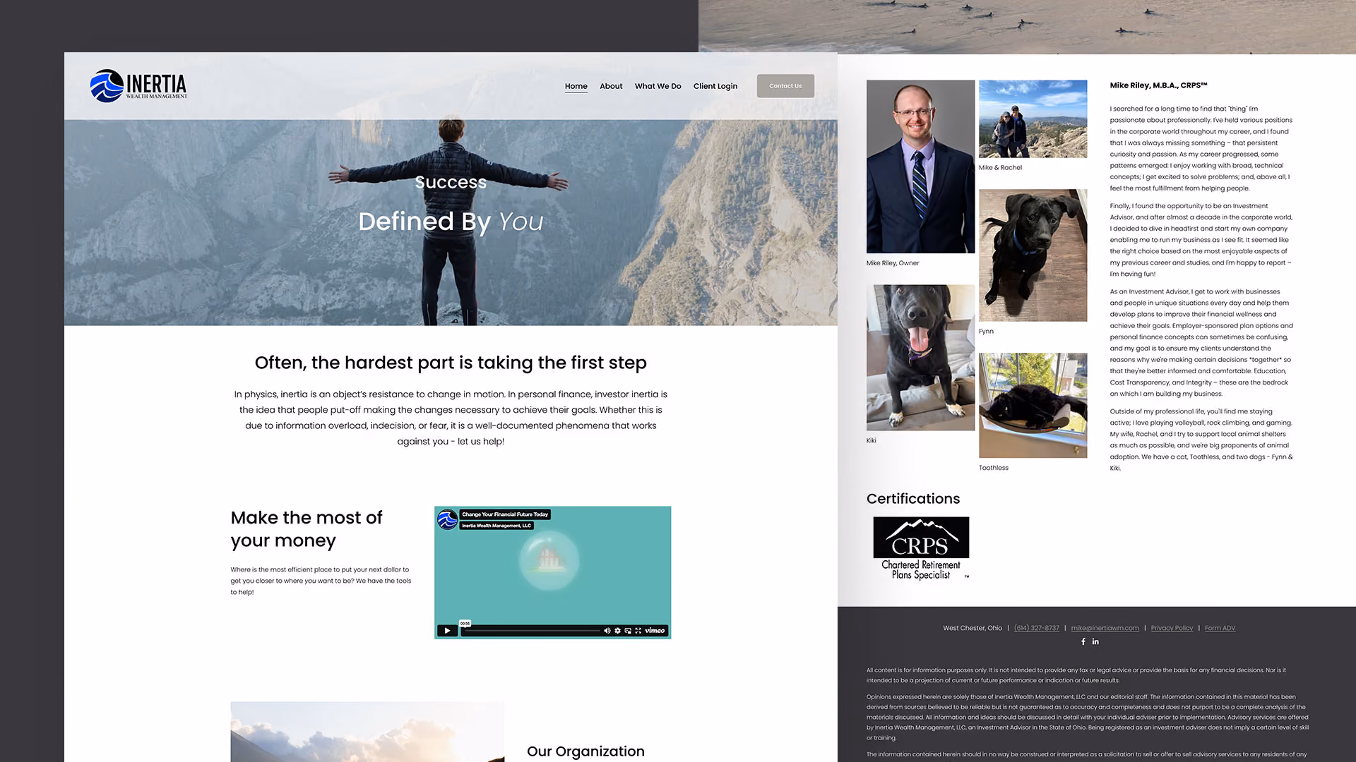 Inertia Wealth Management old website