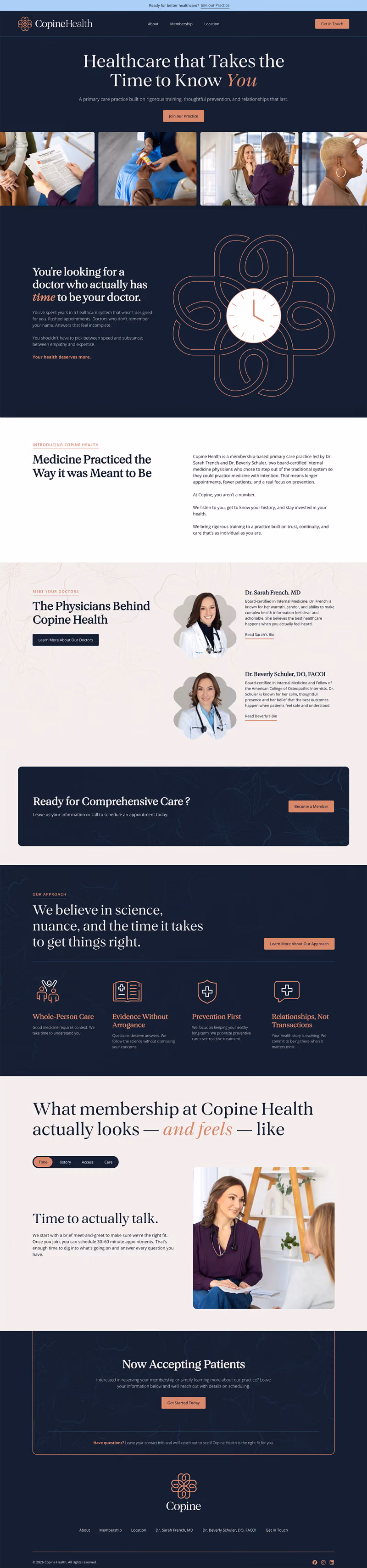 Copine Health Home