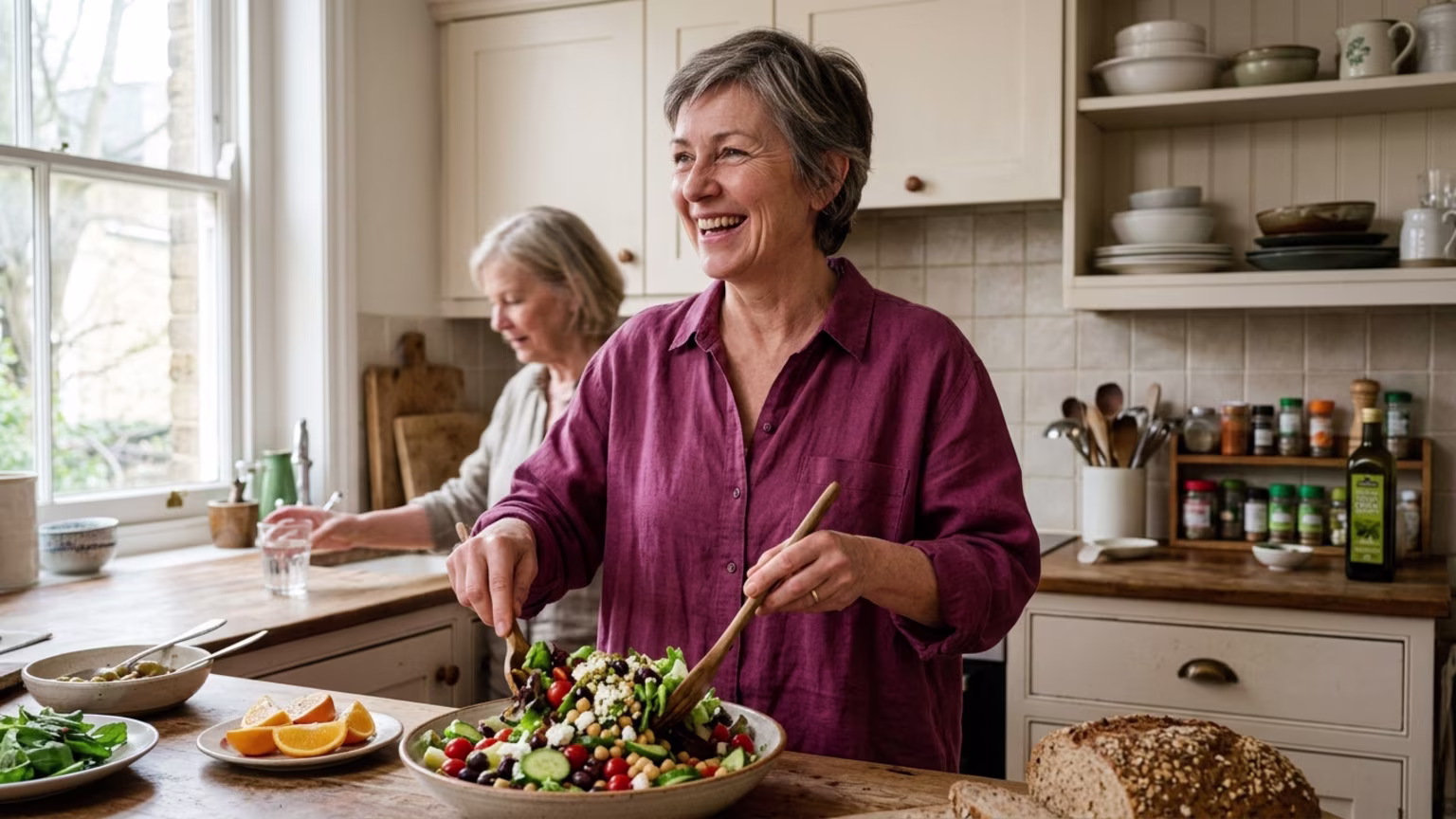 Menopause Nutrition: What the Evidence Supports About Mediterranean-Style Eating