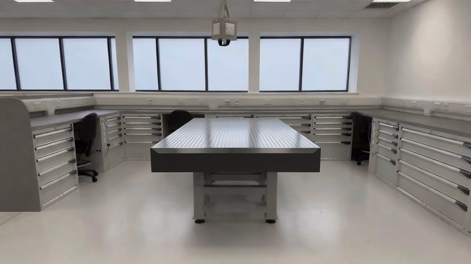 Cast Iron T-Slot Surface Table — inspection facility