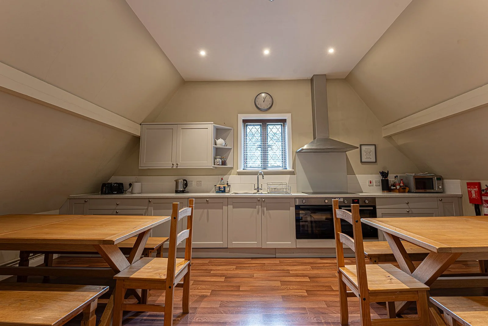 Self-catering kitchen in the West Wing at Lanwades Hall