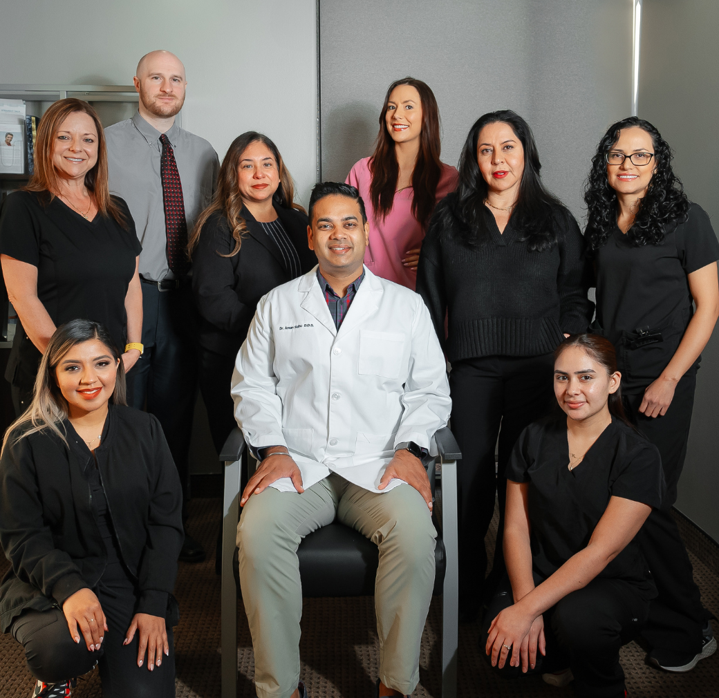 The Densley Dental team in Henderson NV, with Dr. Aman Sidhu and Dr. Roger Densley