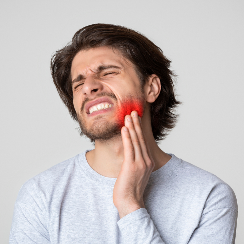 Patient being examined for dental injuries after an accident at Densley Dental in Henderson NV