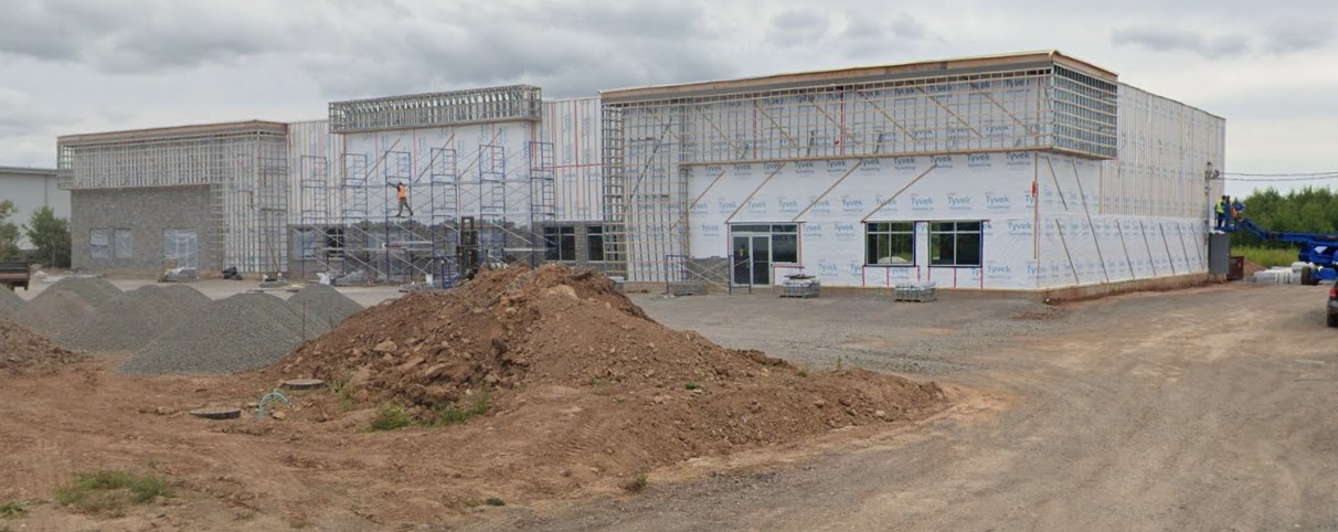 1145 Aviation commercial project by Blue Thunder Construction in Dieppe under constuction.