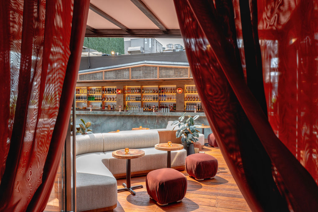 The rooftop bar at CODA Williamsburg