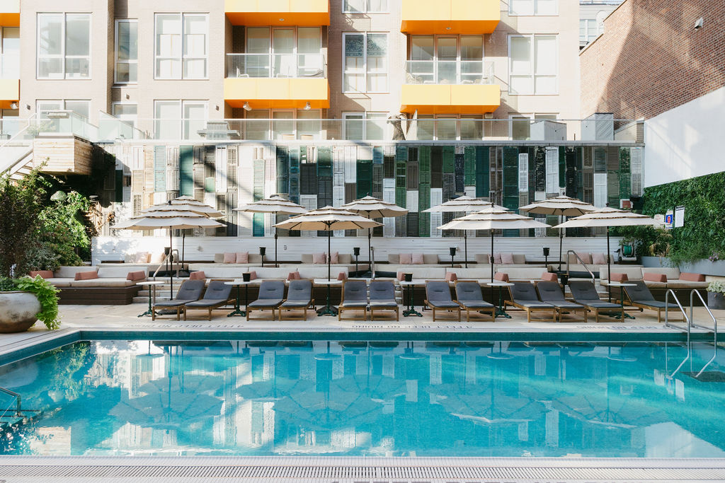 The poolside bar