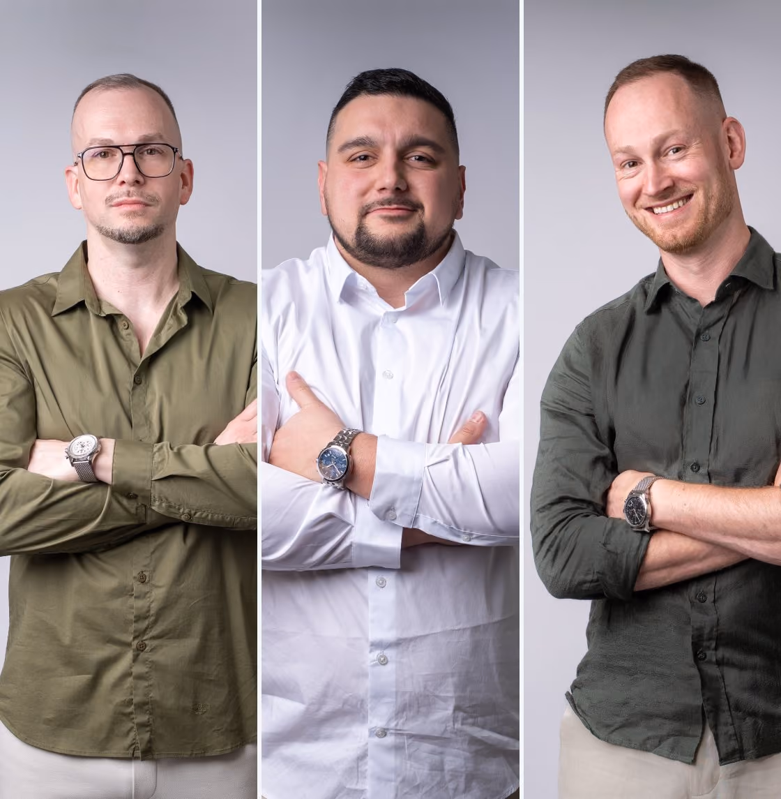 Zakladatelé Realimo — Tomáš, Martin a David