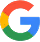 Google multicolored capital letter G logo.
