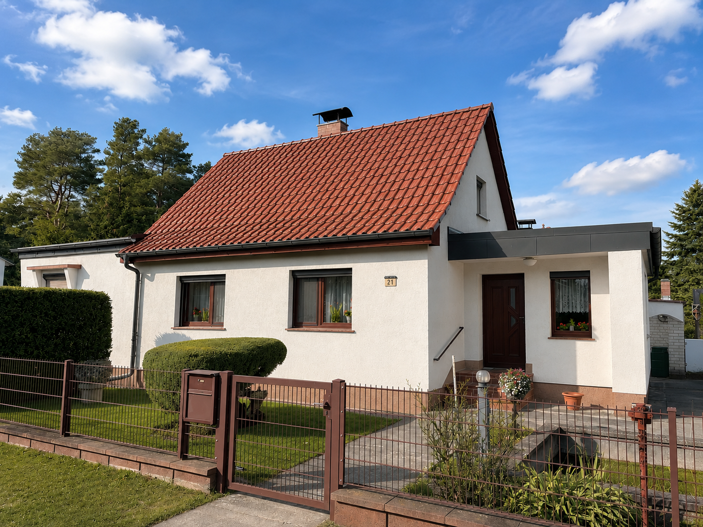 Außenansicht des Einfamilienhauses in Bernau-Birkholzaue