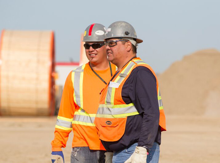 Photo of aboriginal men in the workplace