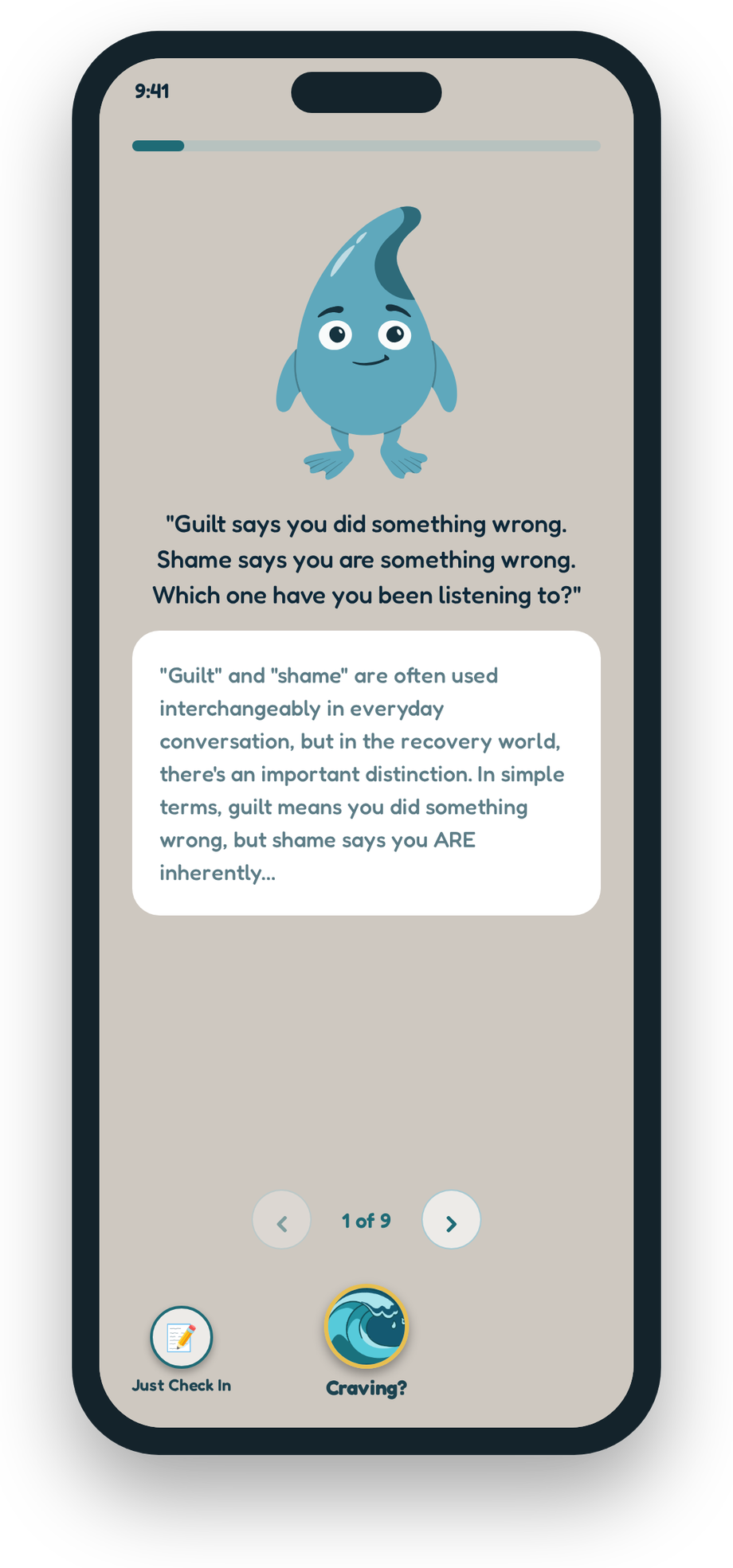 Harbord lesson screen about shame and guilt