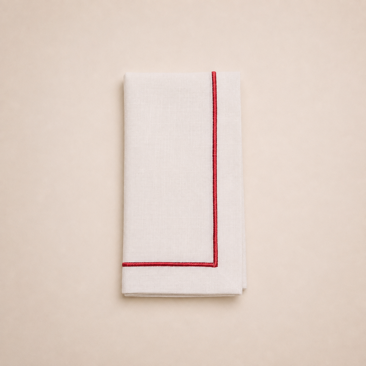 Line Collection Red Napkin