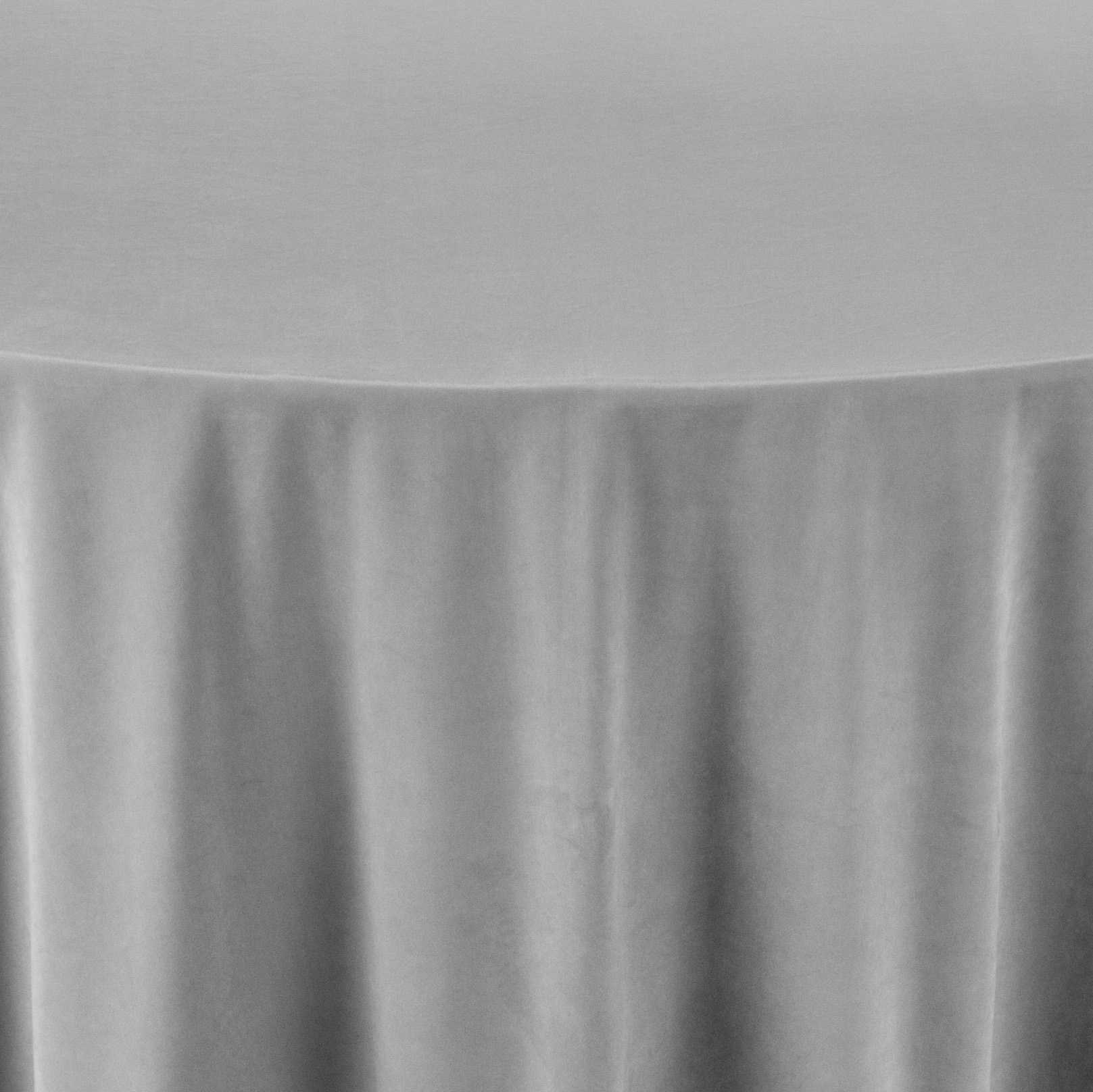 Velvet Lt. Silver Tablecloth
