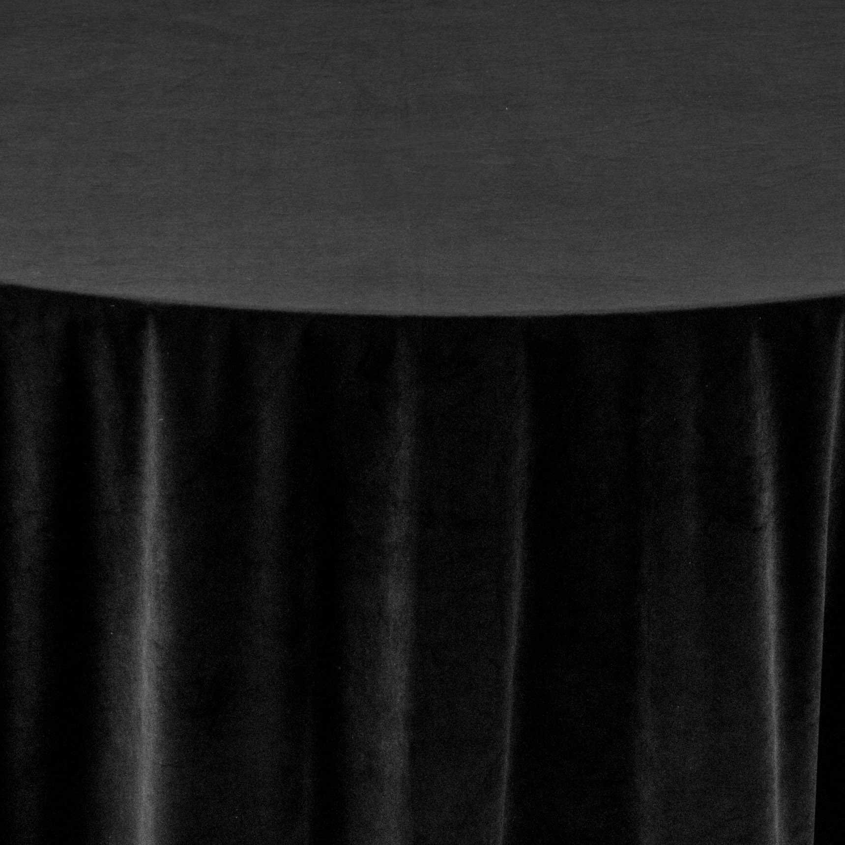 Velvet Black Tablecloth