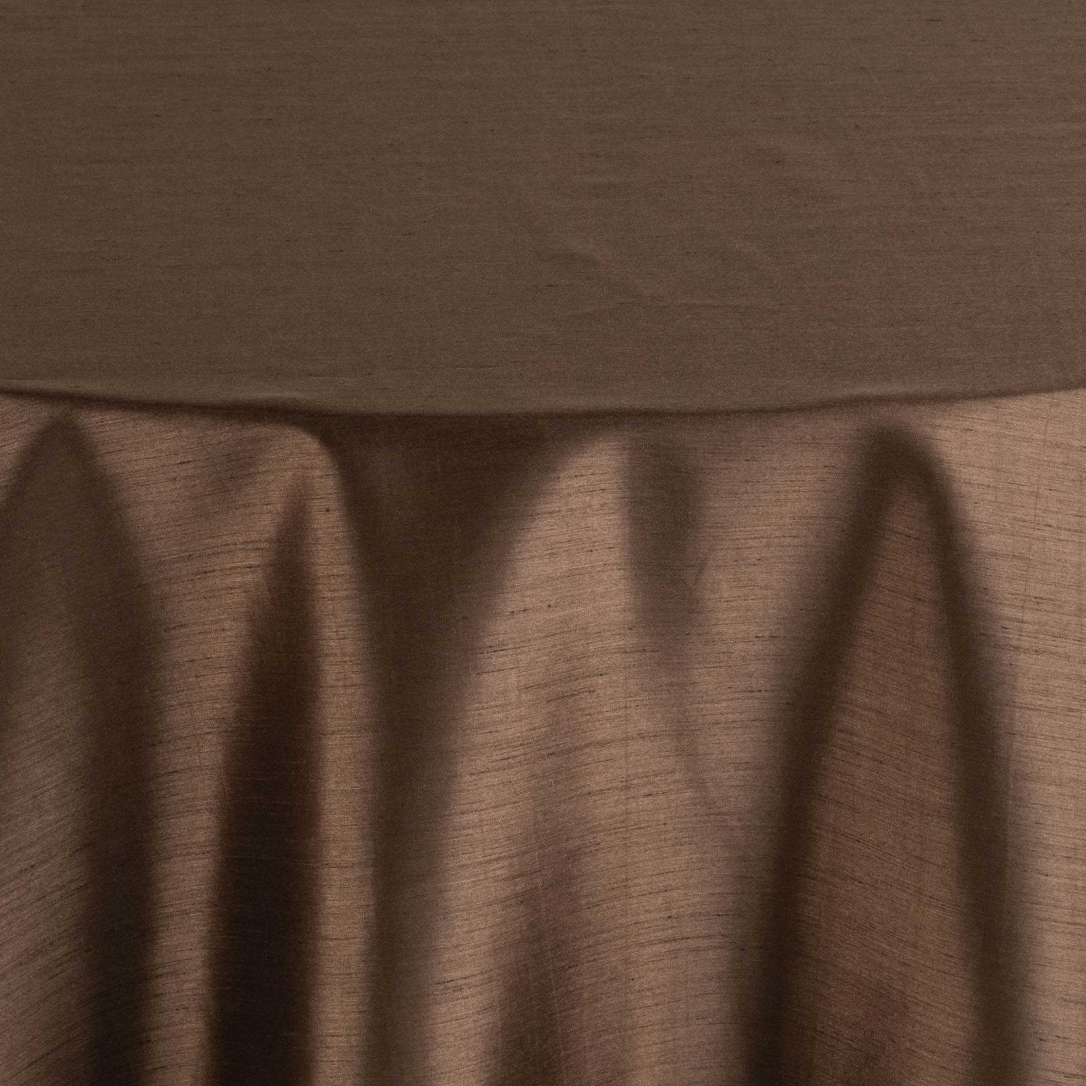 Dupioni Chocolate Tablecloth