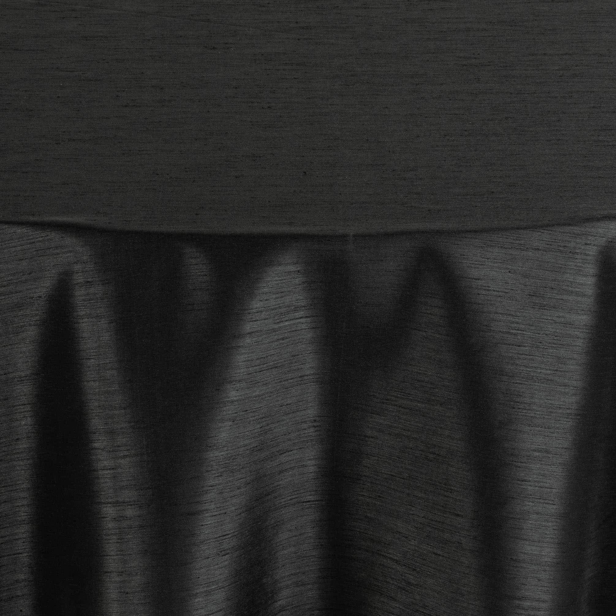 Dupioni Black Tablecloth