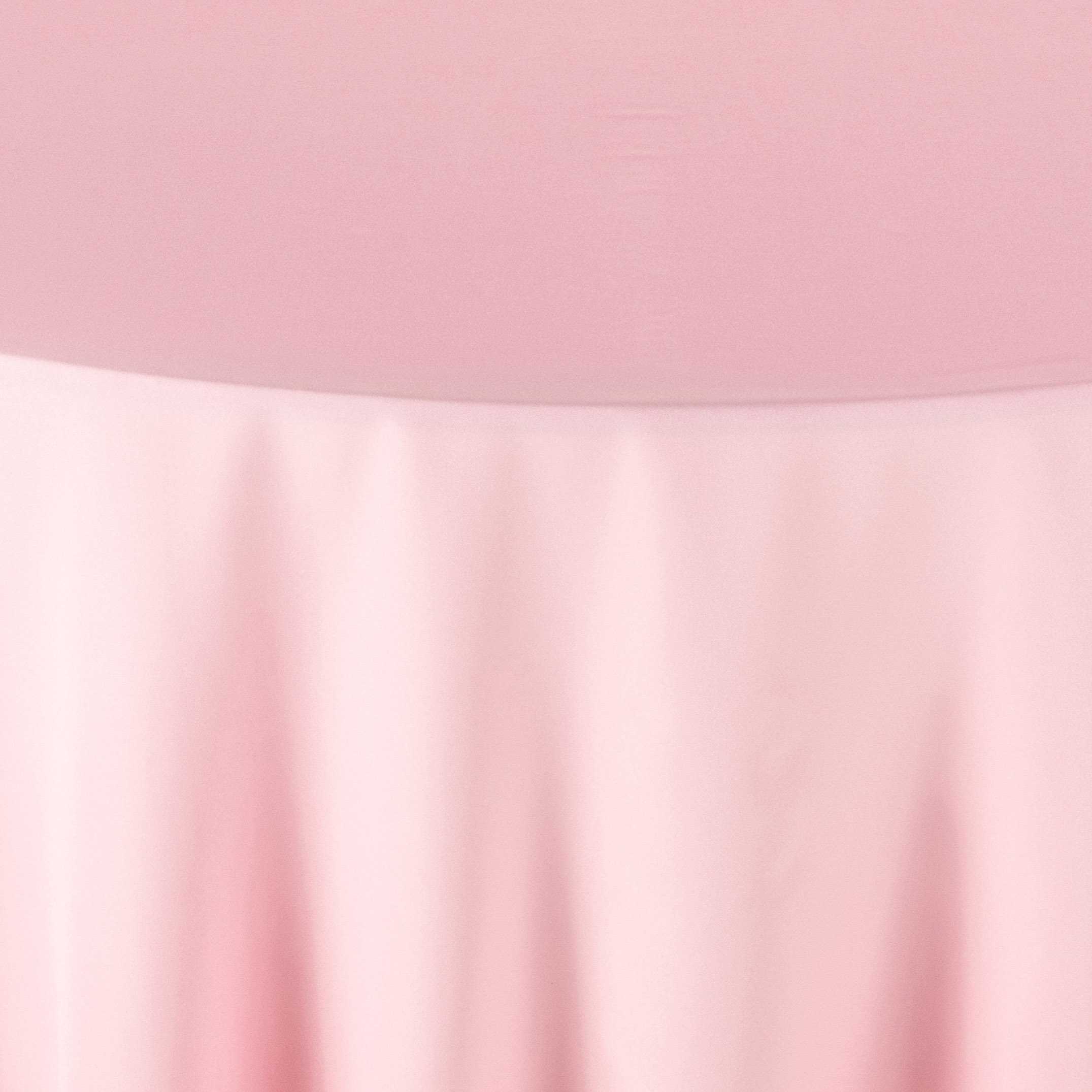 Polyester Light Pink Tablecloth
