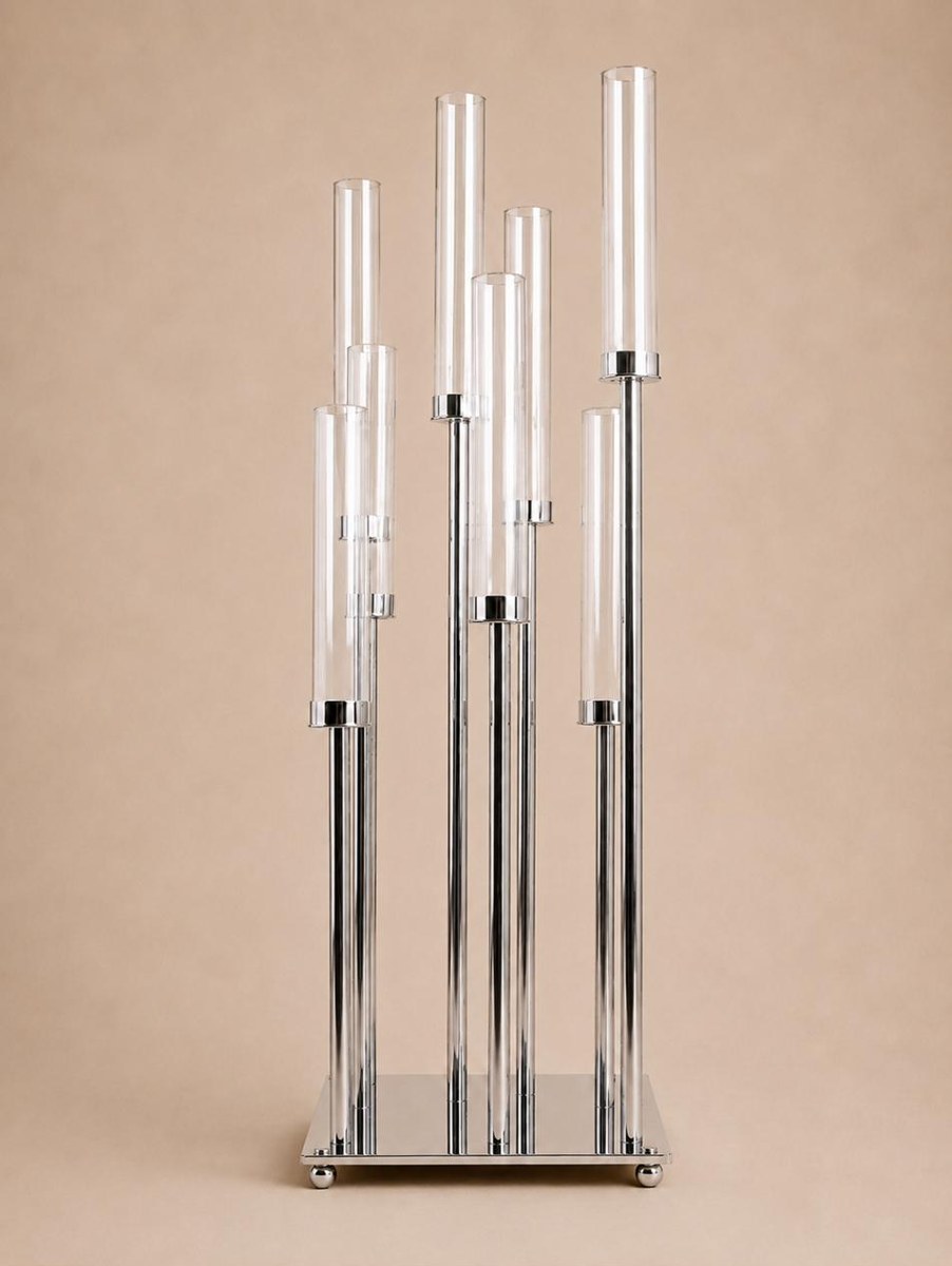 Silver Metal Candelabra