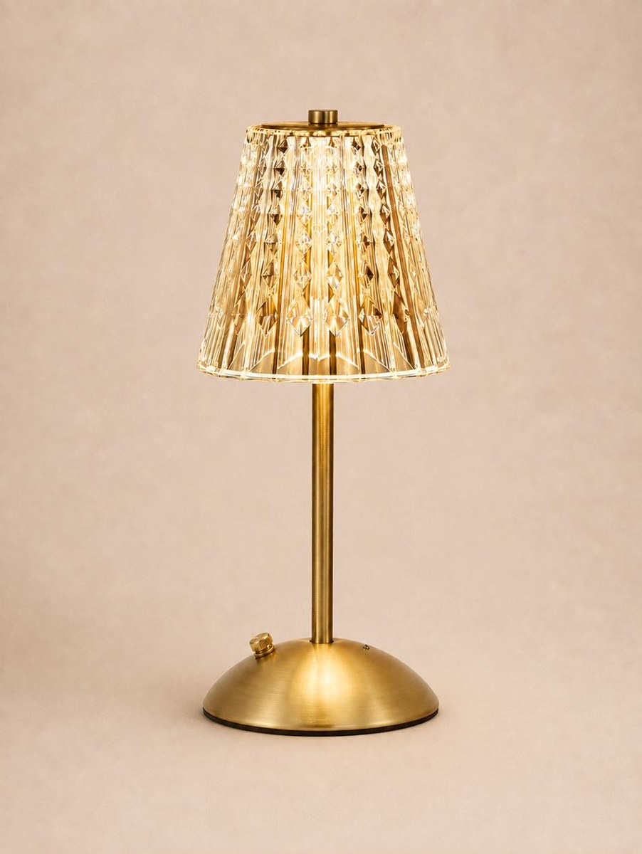 Gold Prism Table Lamp