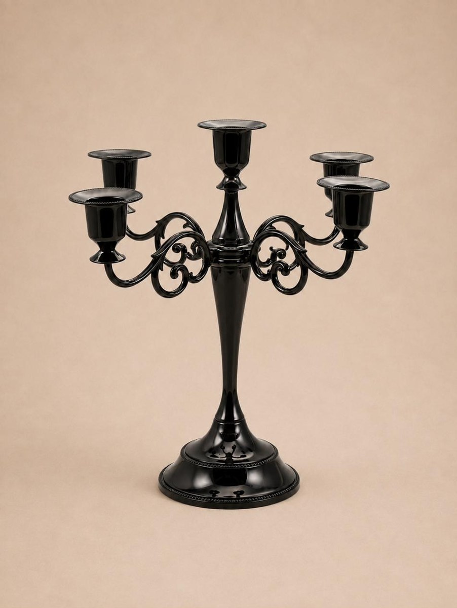 Black Valencia Candelabra
