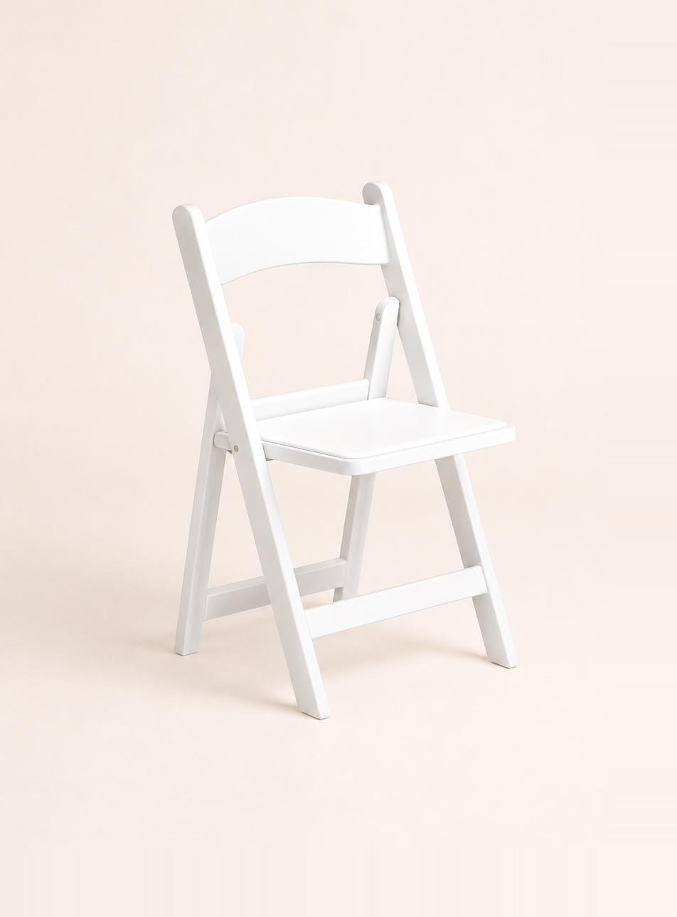 White Folding Kids Chair