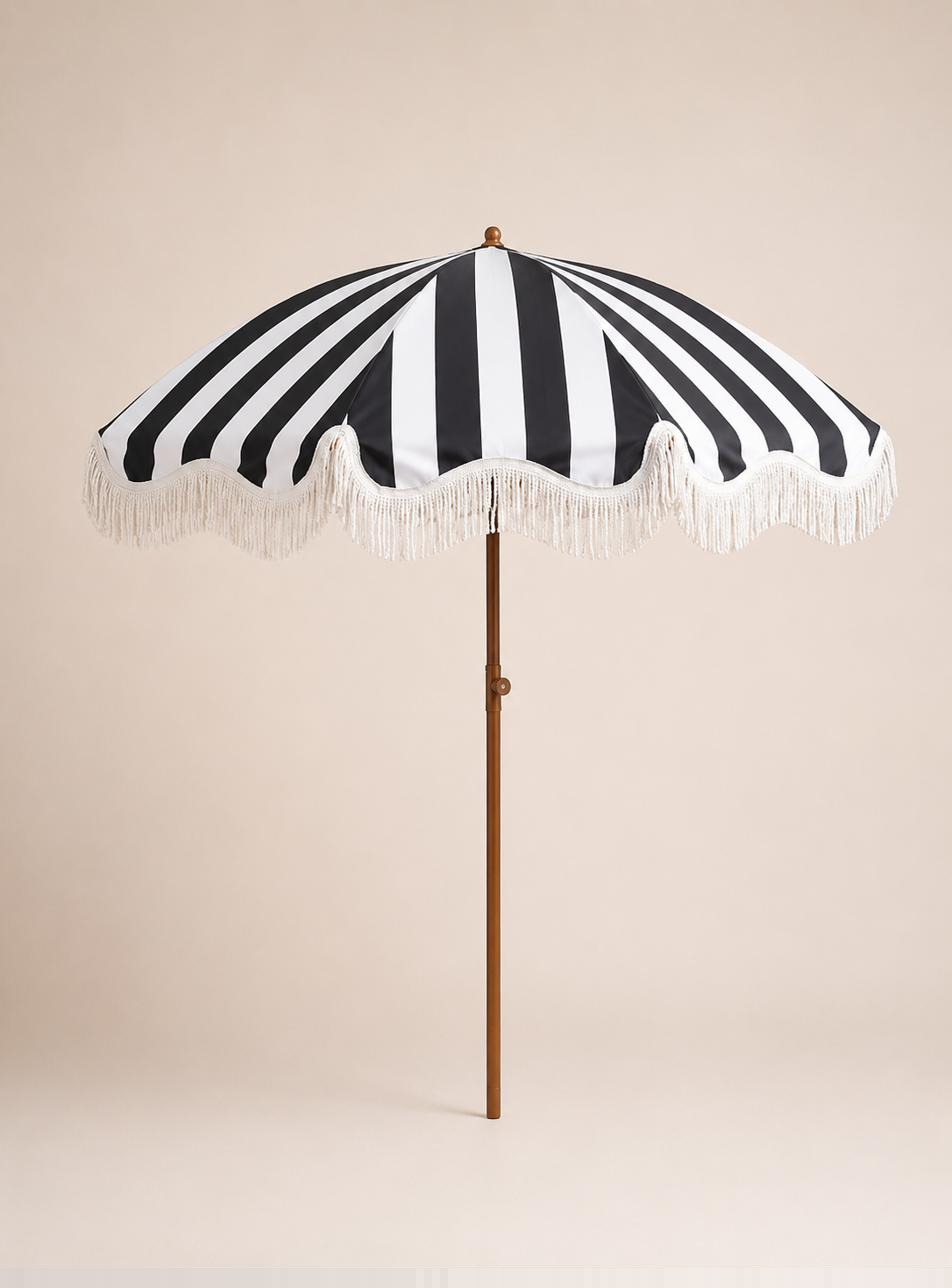 Black & White Stripe Umbrella