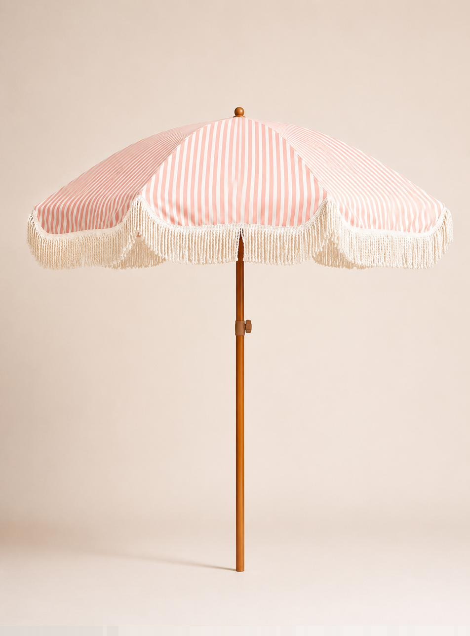 Peach Stripe Umbrella
