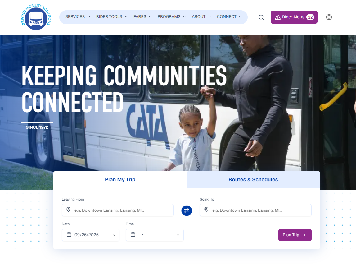Capital Area Transportation Authority (CATA) Website