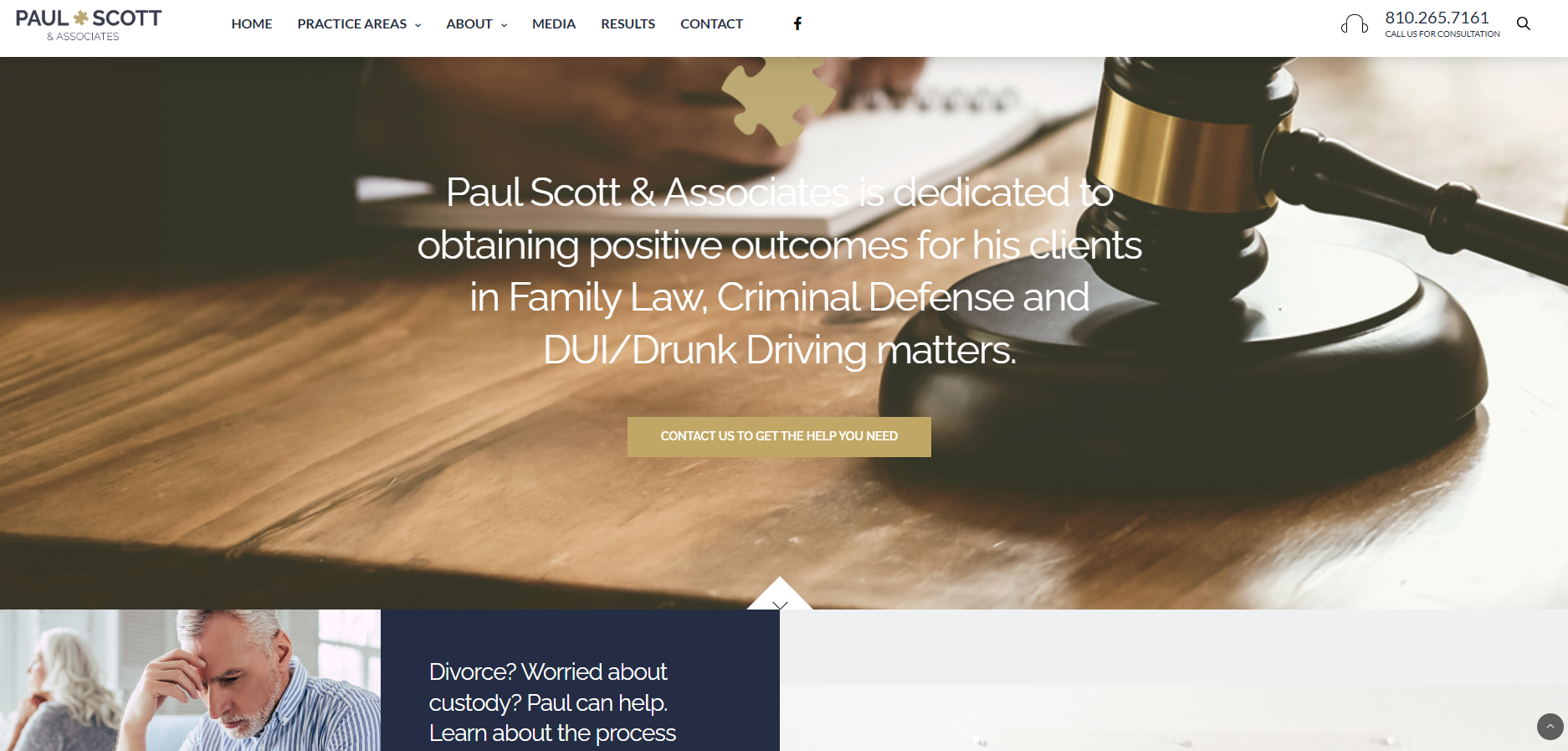 the main homepage of the old website