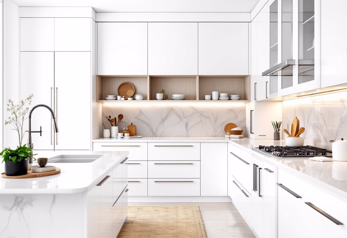 interior construction detail for a luxury kitchen