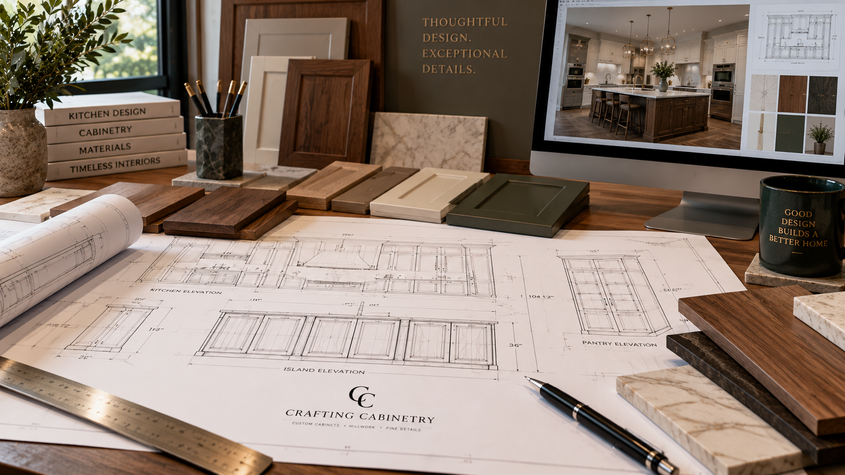 Design and planning process for custom cabinetry