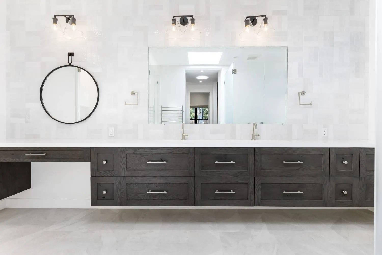 Remodeled bathroom in a Saratoga, CA home
