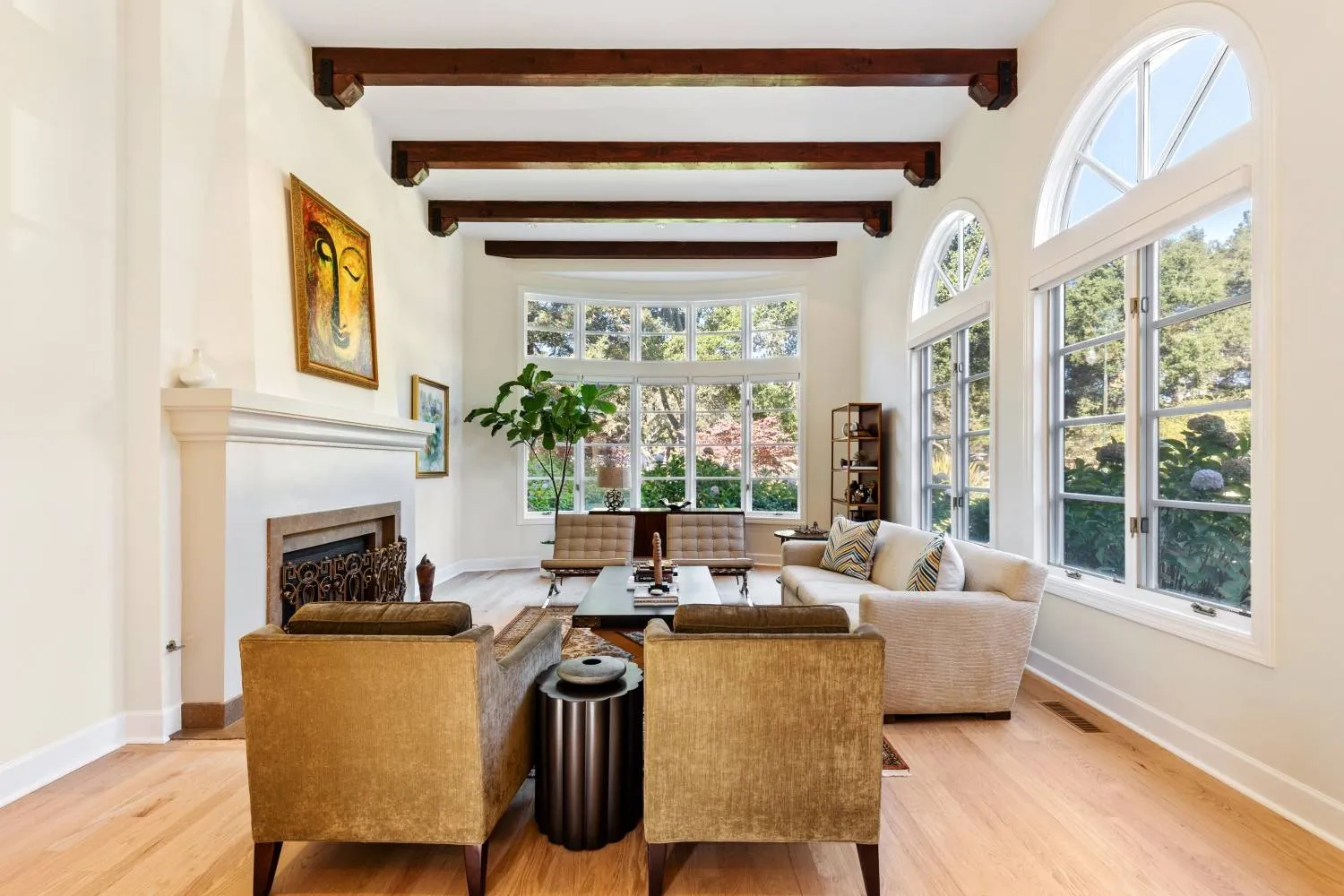 Renovated home interior in Atherton, CA