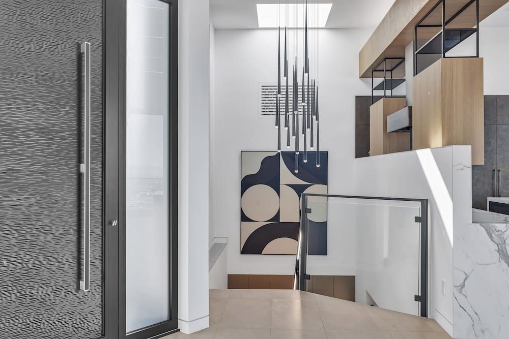 Hartford Ave, a new build in San Carlos by Greenberg, the stairway