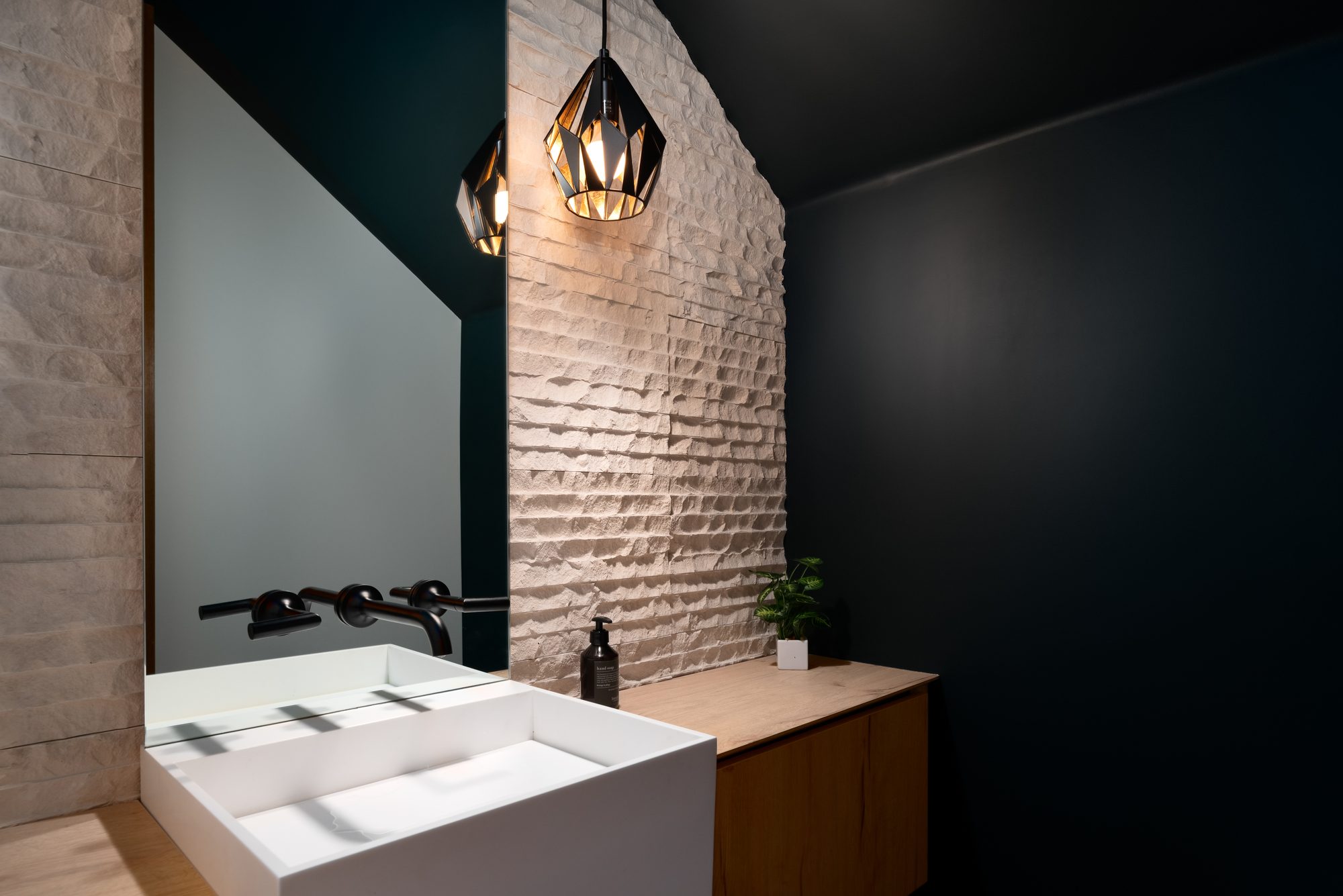 Stockbridge, a new build in Redwood City by Greenberg, the powder room