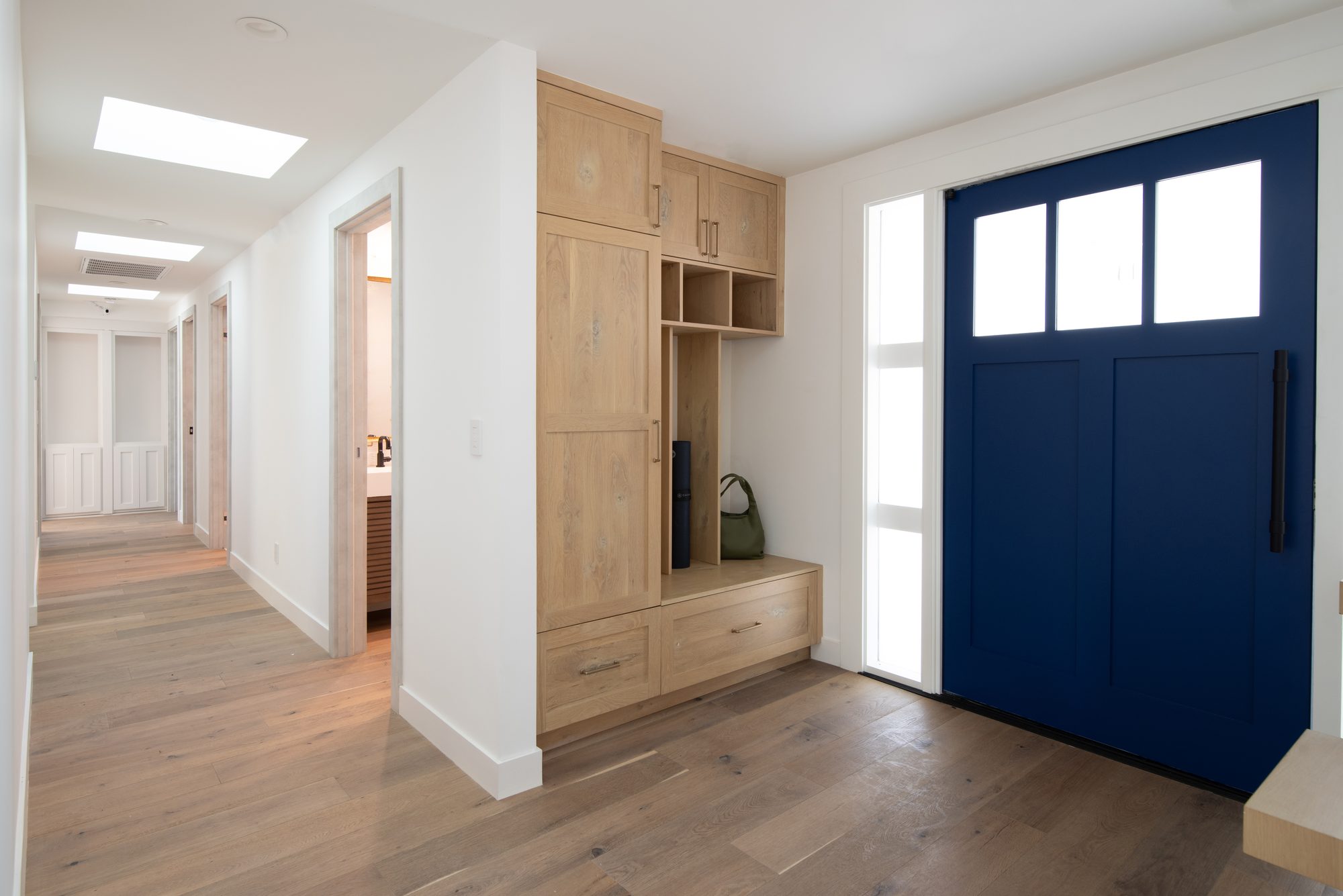 Springer, a remodel in Los Altos by Greenberg, the entry and mudroom