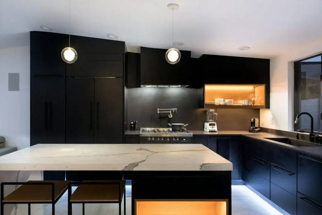 Custom kitchen cabinetry installed during a remodel
