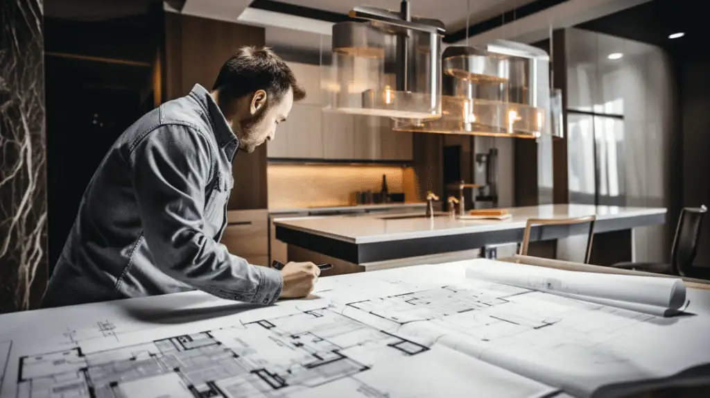 Contractor executing a kitchen and bathroom remodel