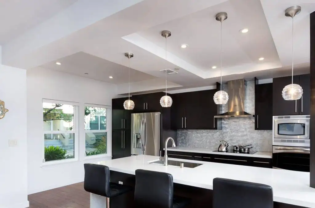 Remodeled kitchen showcasing updated cabinetry and layout