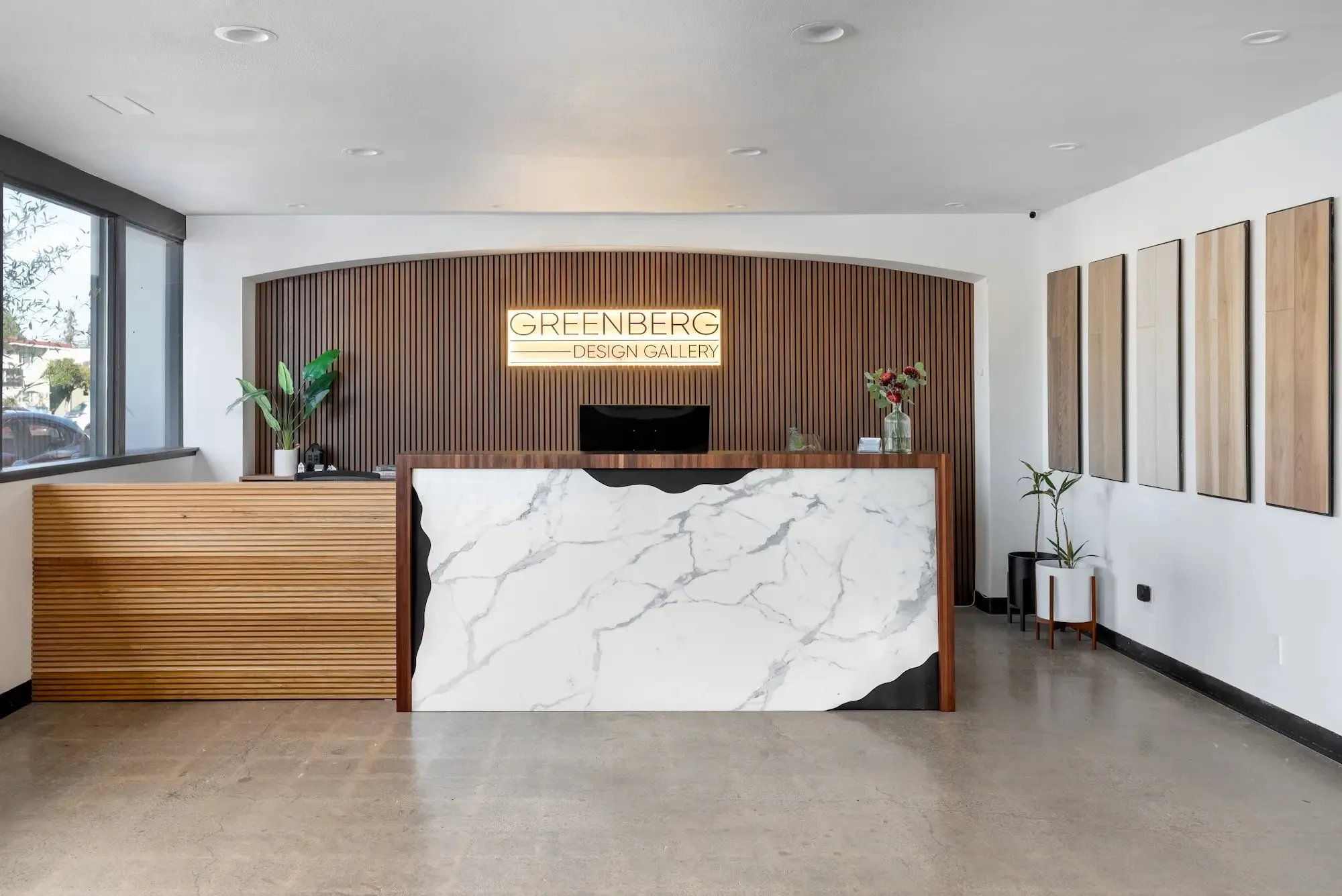 Inside the Greenberg showroom in Palo Alto