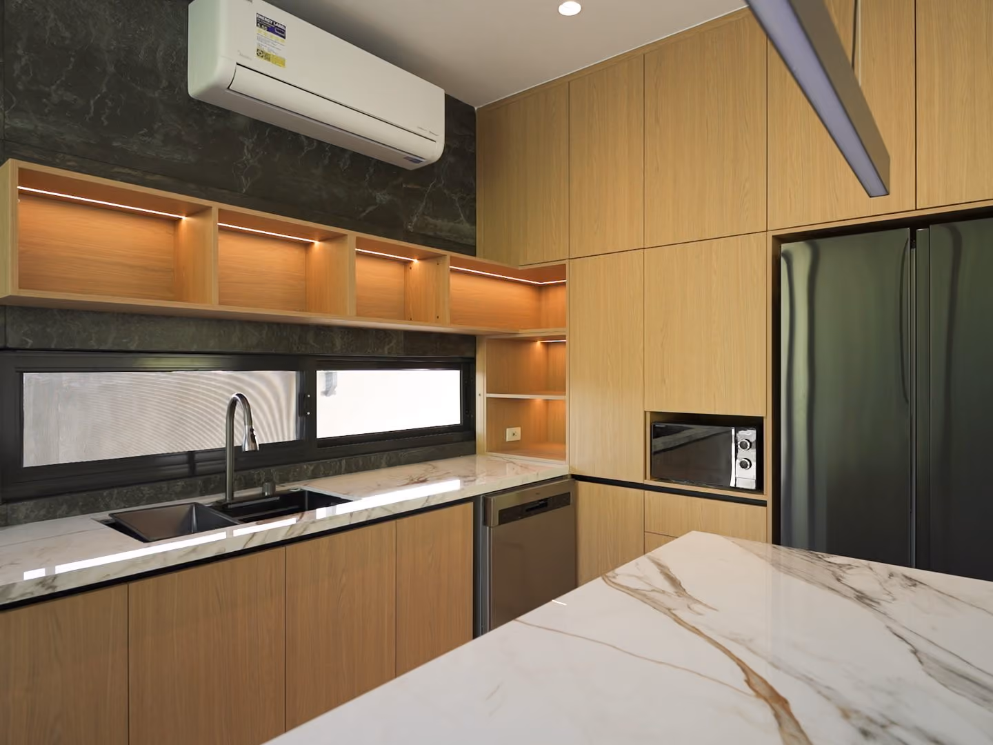 Kitchen, open to the living-dining