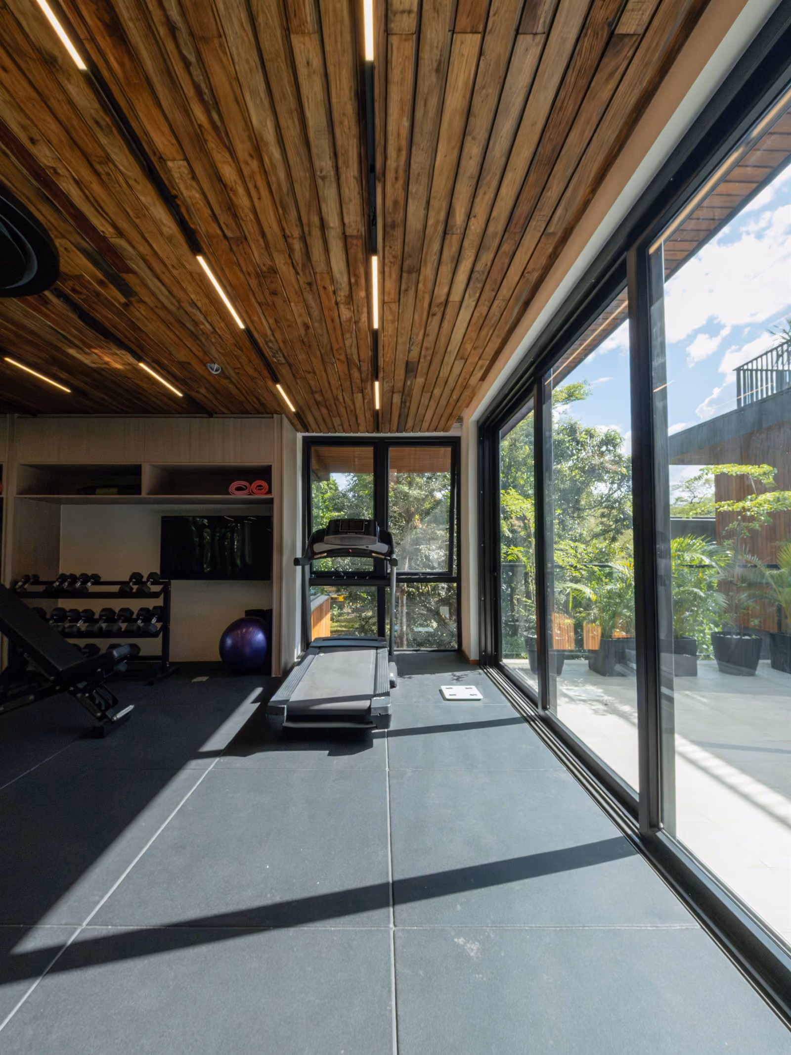 gym, top level