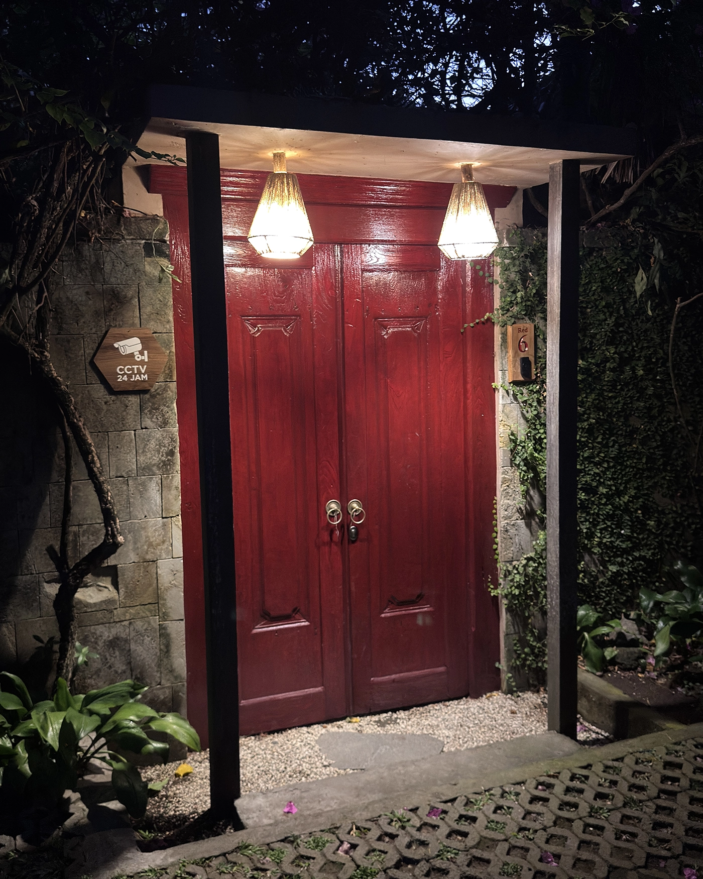 outside night