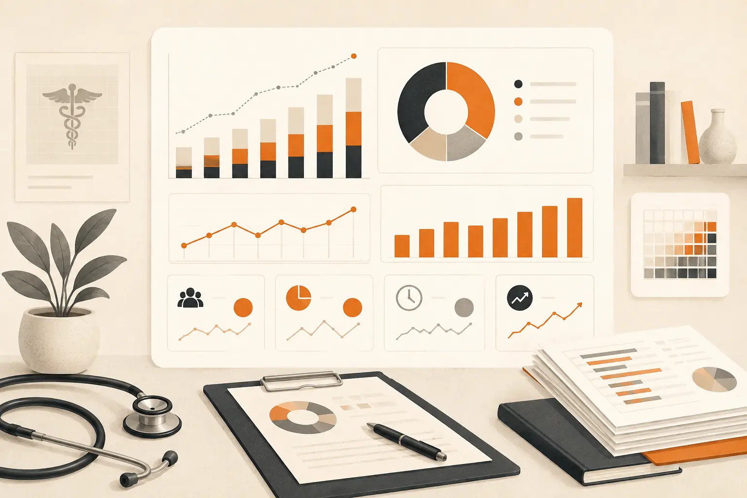 7 Financial KPIs Every Medical Group Should Review Monthly — editorial illustration