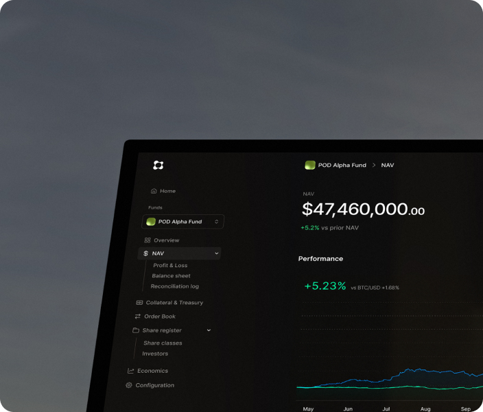 POD manager app interface