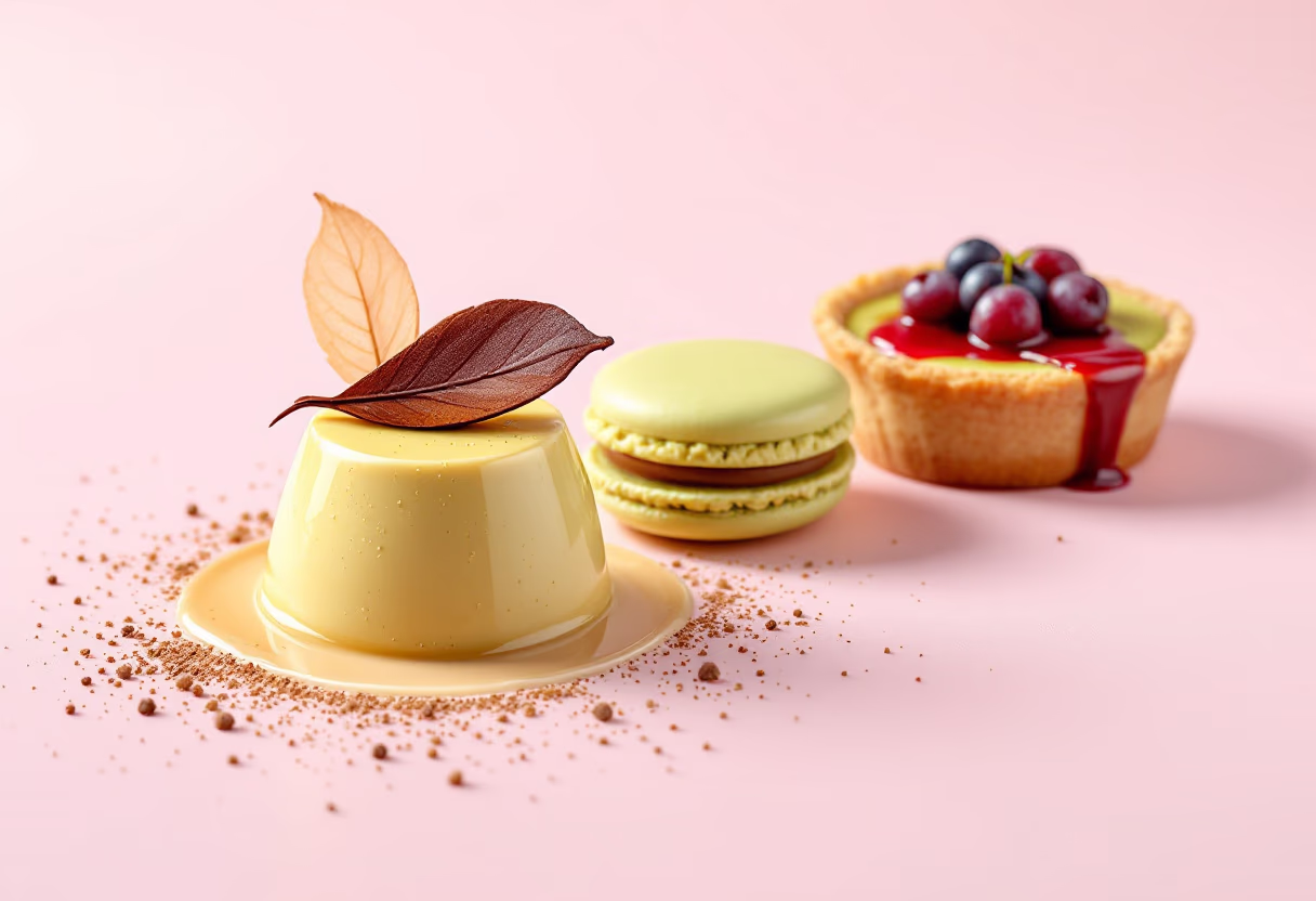 image of dessert selection (for a fine dining restaurant)