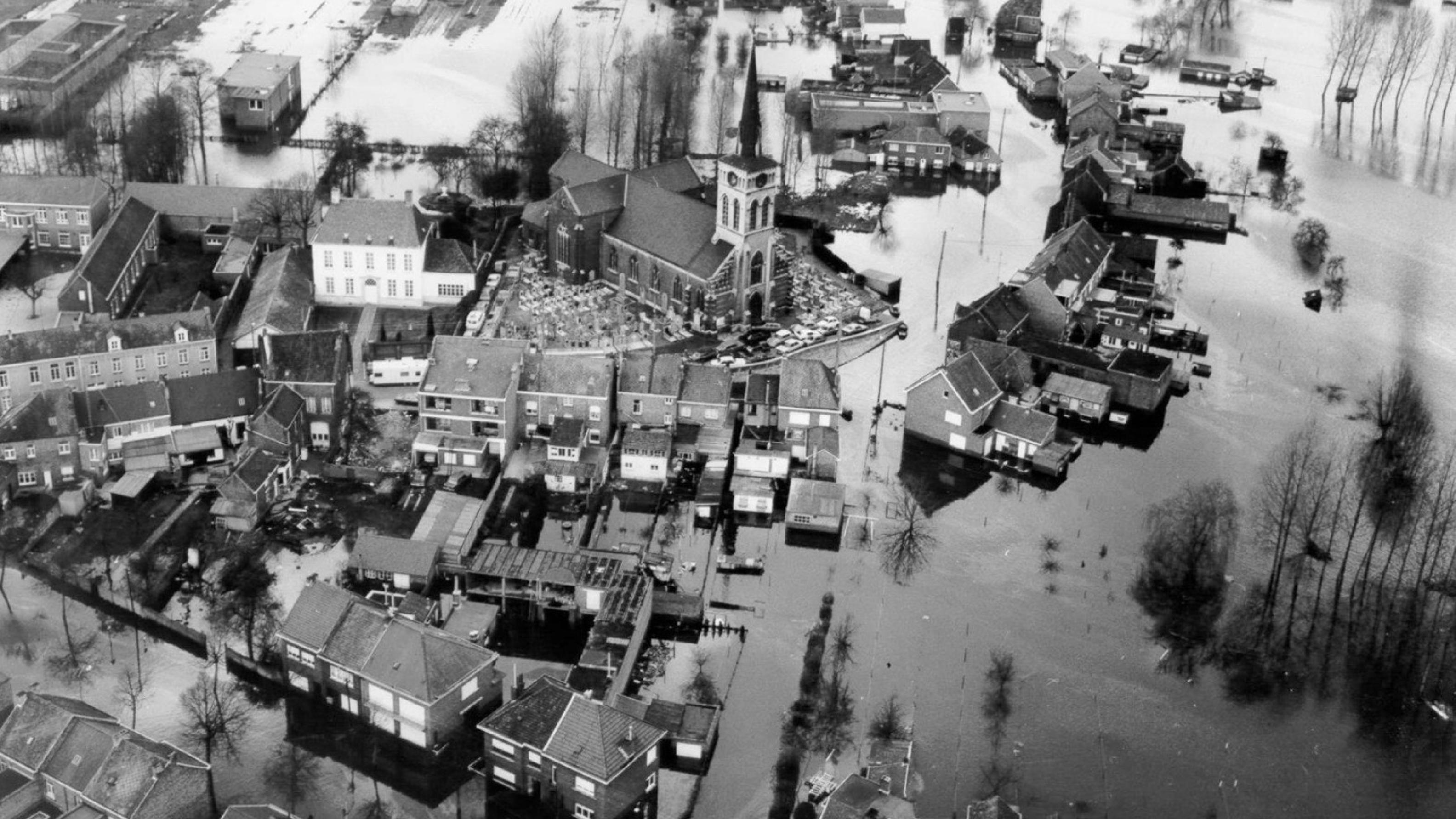 Overstroming Ruisbroek in 1976
