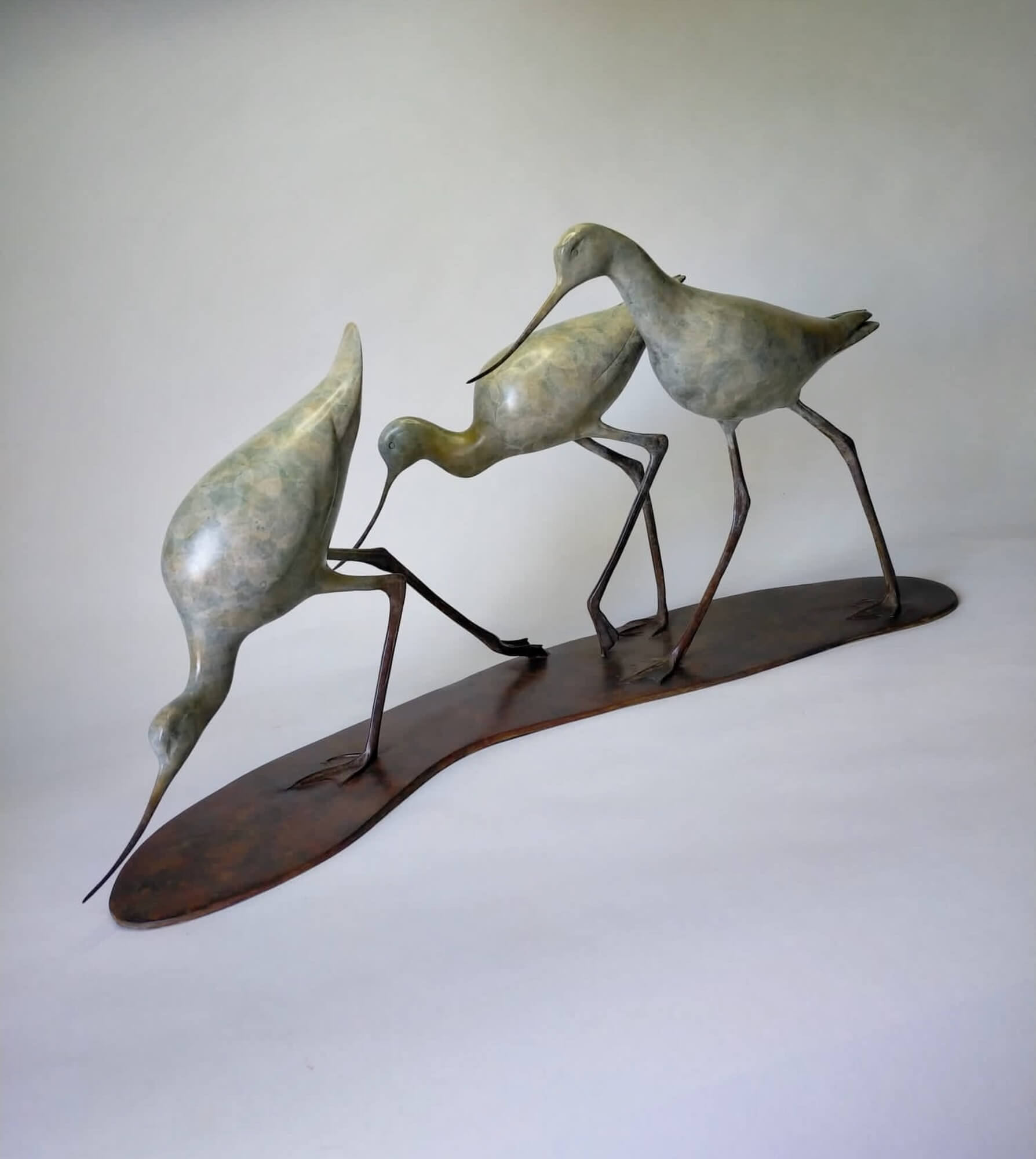 Jonathan Knight | Three Walking Avocets