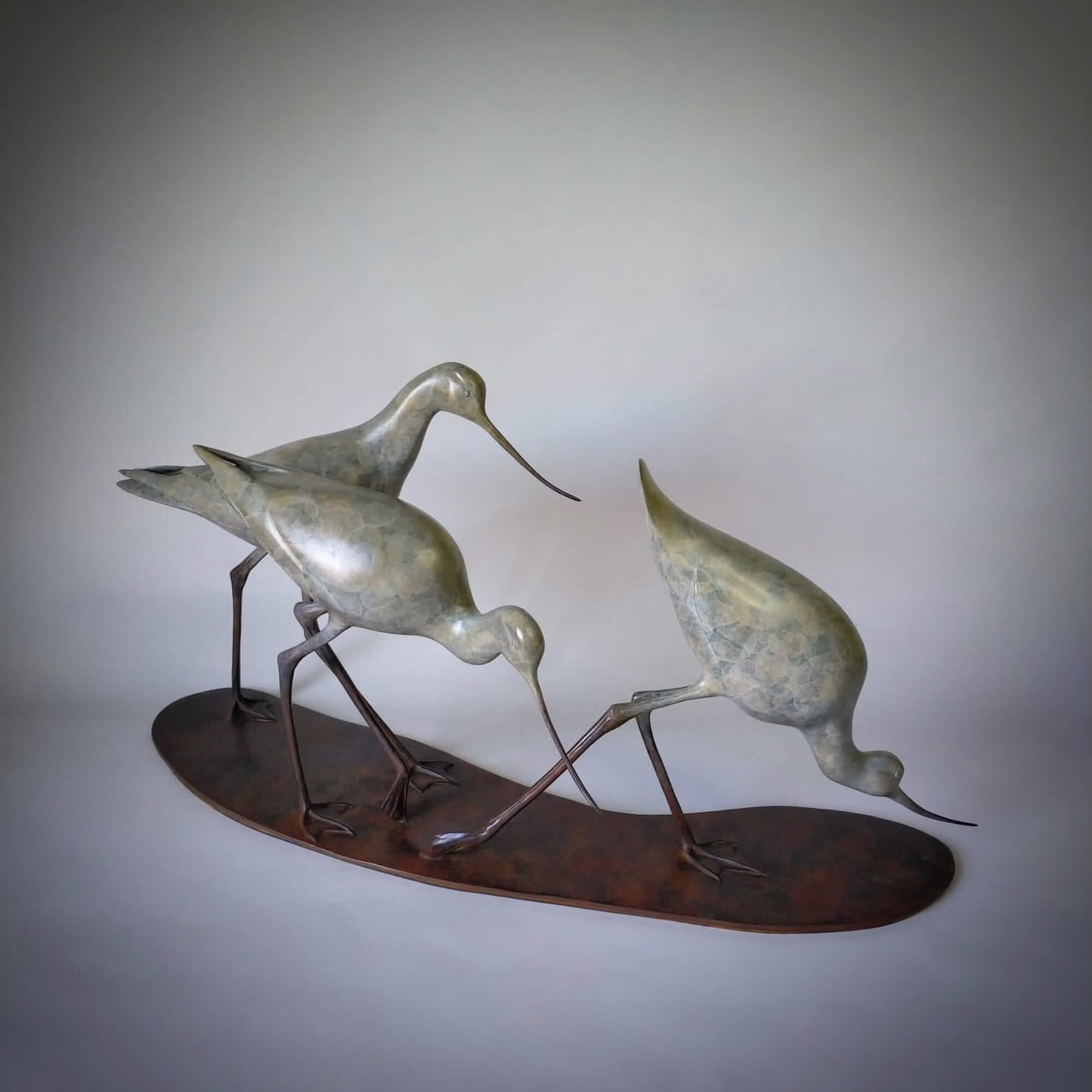 Jonathan Knight | Three Walking Avocets