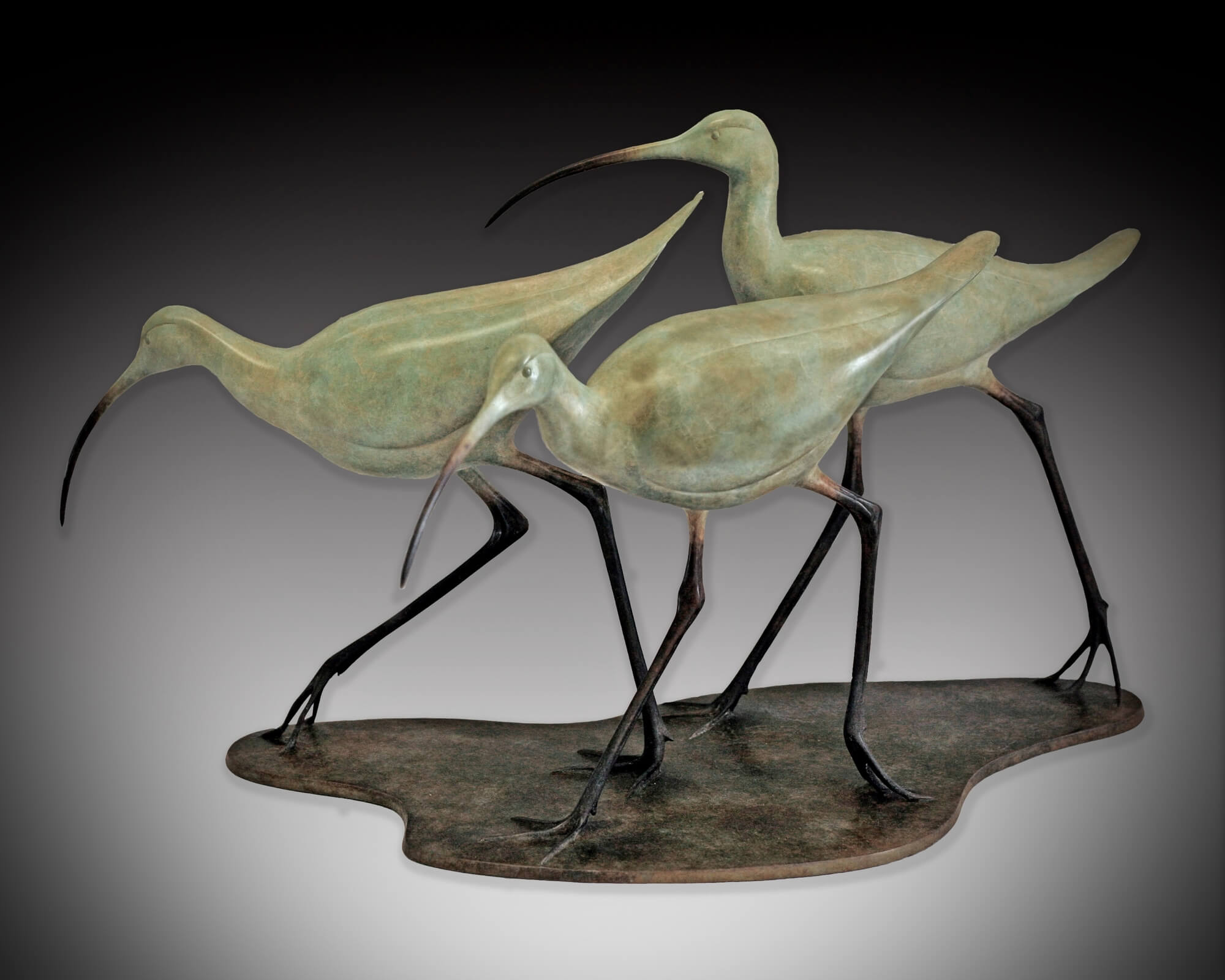 Jonathan Knight | Three Walking Curlews